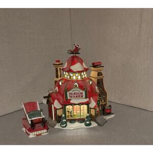 Dept 56 North Pole Series – Santa’s Sleigh Maker #56.56950 Limited Edition